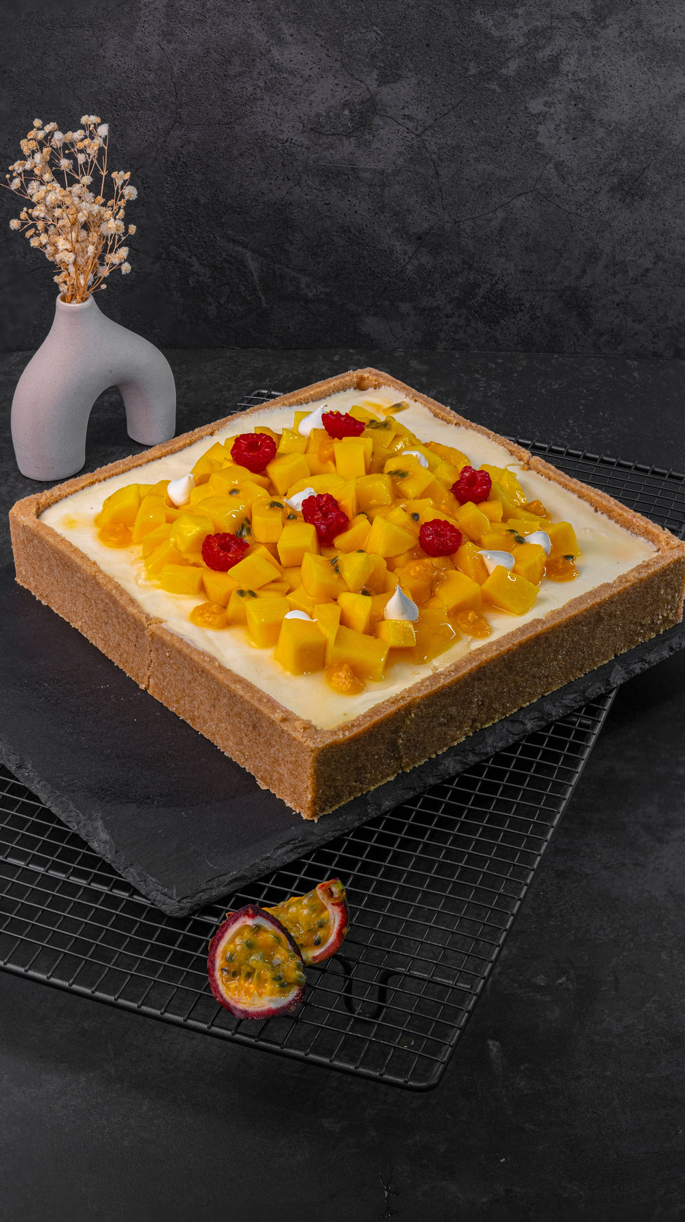 Mango passionfruit Cheesecake